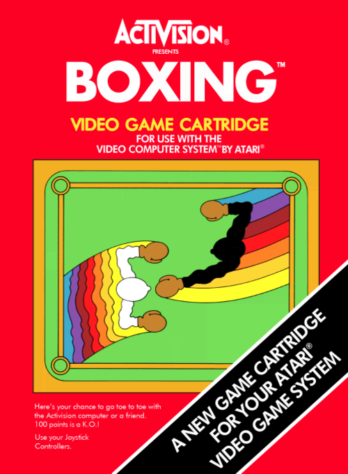 Boxing [Blue Label] box art for Atari 2600
